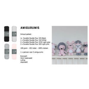 Durable Dendennis Haakpakket Little Woodland Adventures amigurumi pink (014.151)