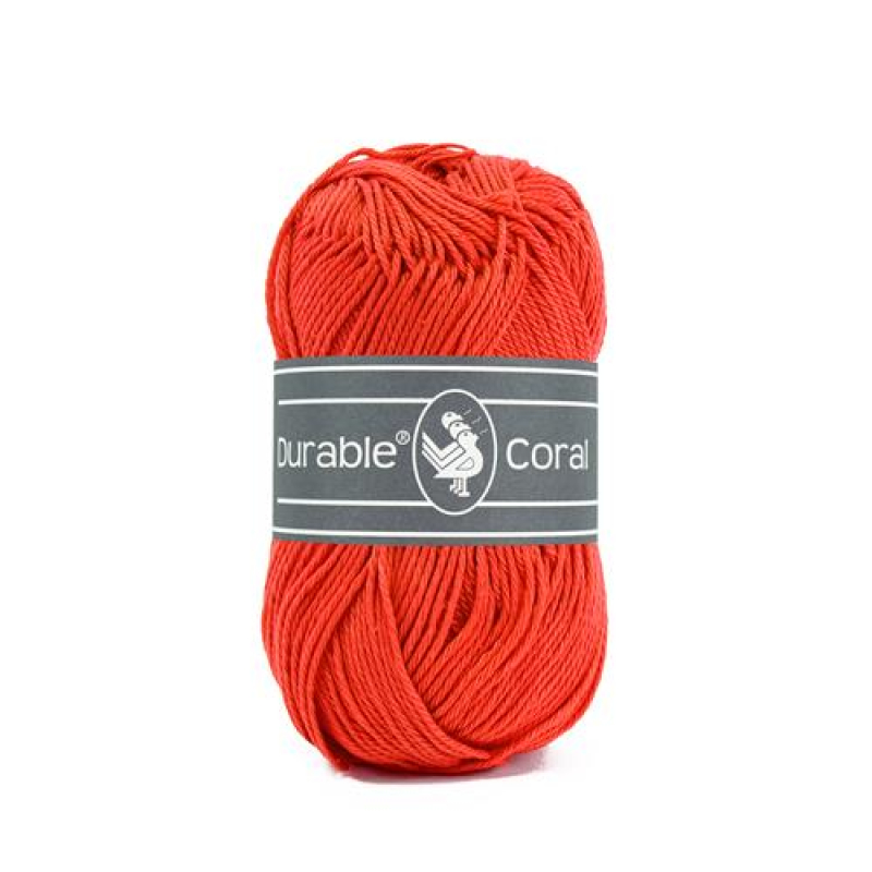 Durable 010.6 Coral brei- en haakgaren 50 gram 125 meter 100 % katoen - Kleur 2193 (010.6-2193)
