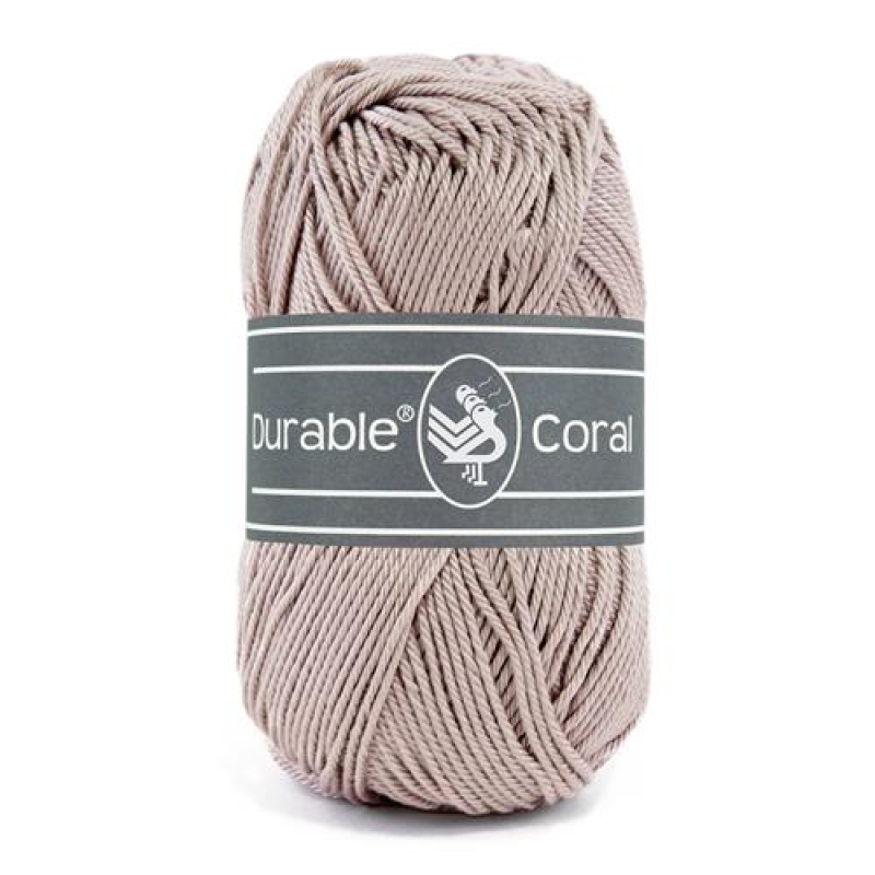 Durable 010.6 Coral brei- en haakgaren 50 gram 125 meter 100 % katoen - Kleur 340 (010.6-340)