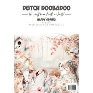 Dutch Doobadoo Collage Paper Set A4 Happy Spring (473.005.075)