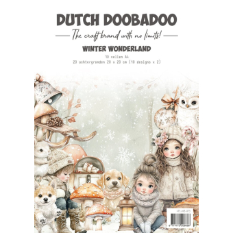 Dutch Doobadoo Collage Paper Set A4 Winter Wonderland (473.005.073)