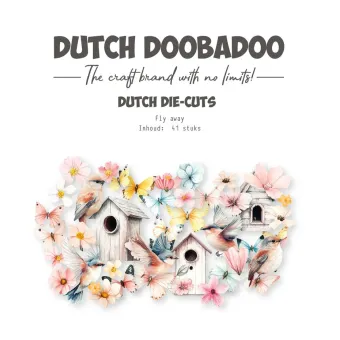 Dutch Doobadoo Dutch Collage Die-Cuts Spring - Fly Away (41pcs) (474.007.503)