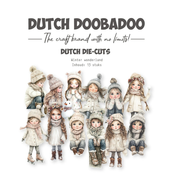 Dutch Doobadoo Dutch Collage Die-Cuts Winter Wonderland (13pcs) (474.007.501)