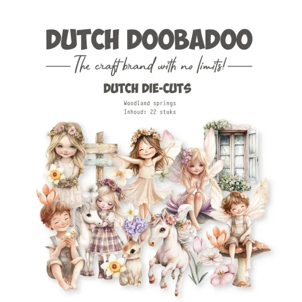 Dutch Doobadoo Woodland Springs Collage Dutch Die-cuts (22pcs) (474.007.505)