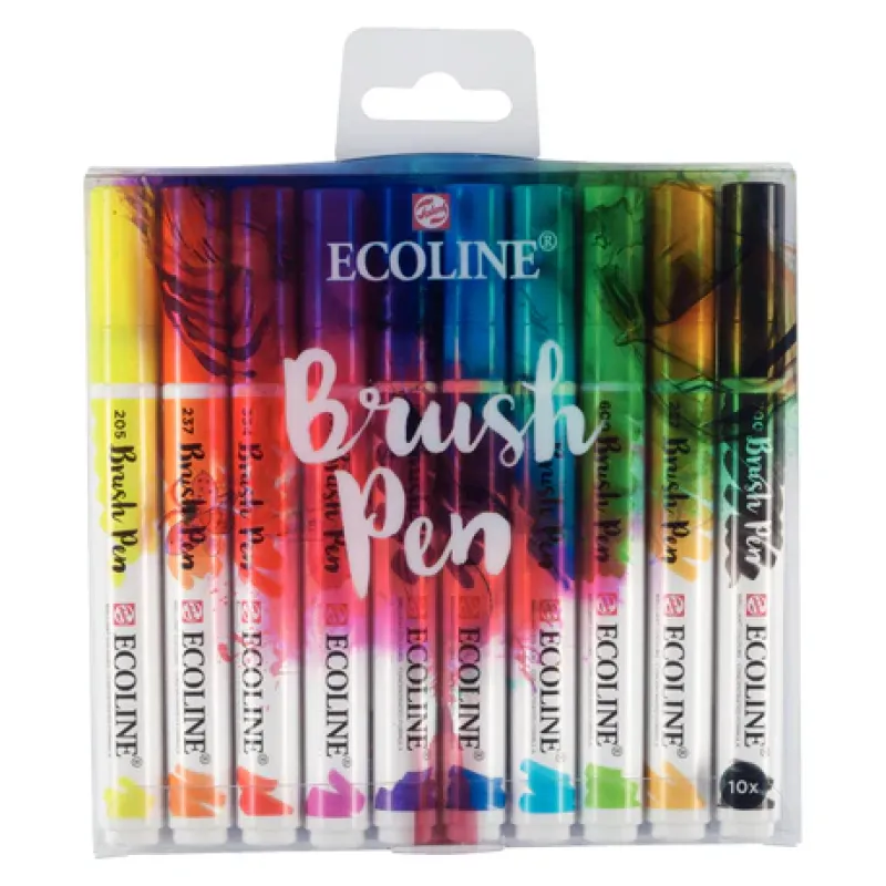Talens - Ecoline Brush Pen set Basis | 10 kleuren (11509007)