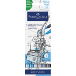Faber-Castell Sketchmarker Goldfaber etui 6 stuks Product design op alcoholbasis (FC-164806)