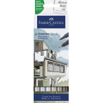 Faber-Castell Sketchmarker Goldfaber etui 6 stuks Architecture op alcoholbasis (FC-164807)