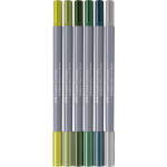 Faber-Castell Goldfaber Duo Aquarelmarker etui 6 stuks Seaside letteringset (FC-164517)