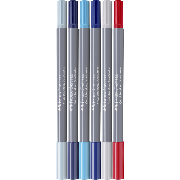 Faber-Castell Goldfaber Duo Aquarelmarker  etui 6 stuks (FC-164519)