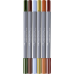 Faber-Castell Goldfaber Duo Aquarelmarker etui 6 stuks Tuscany letteringset (FC-164521)