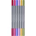Faber-Castell Goldfaber Duo Aquarelmarker etui 6 stuks Flowers (FC-164527)