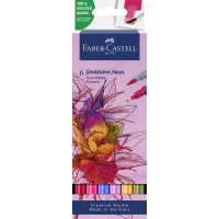 Faber-Castell Goldfaber Duo Aquarelmarker etui 6 stuks Flowers (FC-164527)