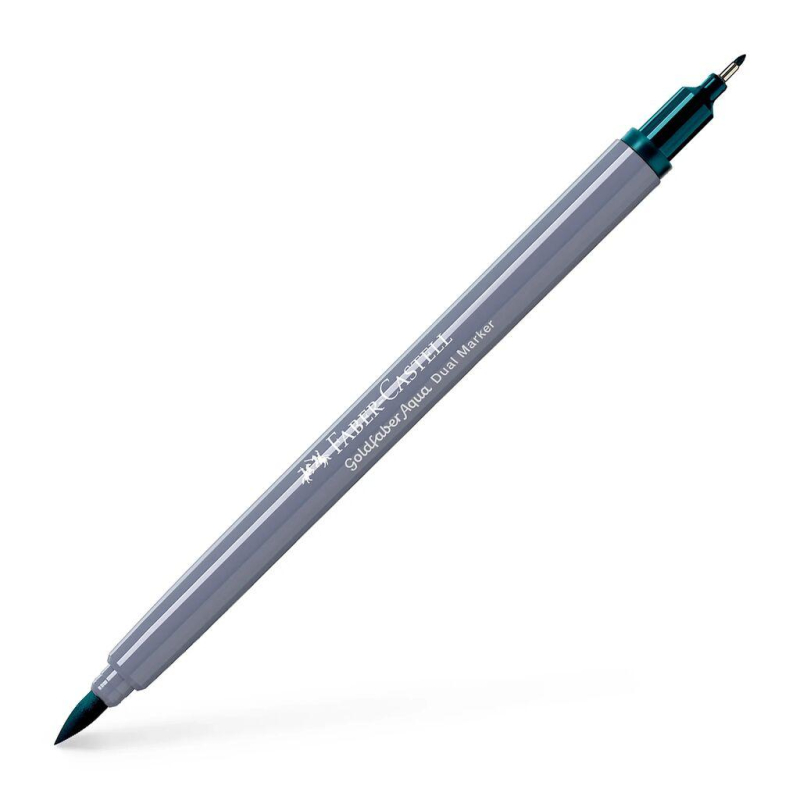Faber-Castell Goldfaber Duo aquarelmarker 158 diep kobalt groen (FC-164658)
