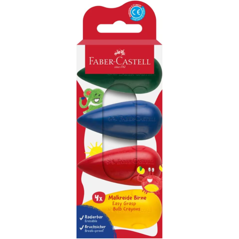 Faber-Castell Waskrijt Bulb 4 stuks (FC-120408)