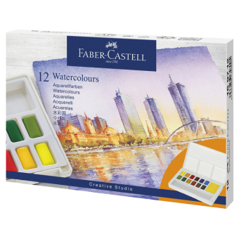 Faber-Castell Waterverf in box met 12 kleuren (FC-169712)
