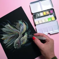 Florence Aquarelpapier smooth A5 300g Black 15pcs (2911-9122)