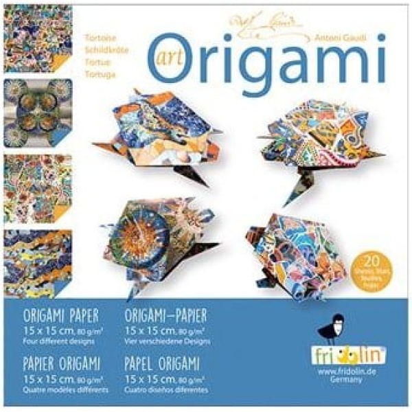 Fridolin Art Origami Schildpadden 20 vel 15x15 cm (FR11362)