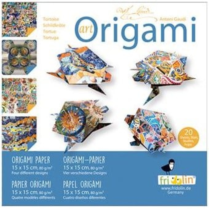Fridolin Art Origami Schildpadden 20 vel 15x15 cm (FR11362)