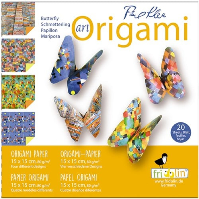 Fridolin Art Origami Set 15x15 cm 20 vel Paul Klee (FR11358)