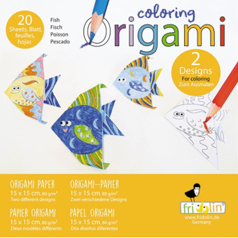 Fridolin Origami Kleuren Set 15x15 cm 20 vel Vis (FR11387)