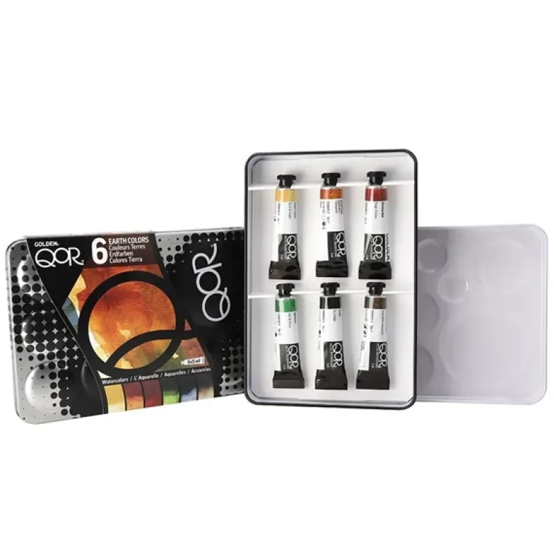 Golden QoR Aquarelverf Intro 6 - Aarde Kleuren Set (7000002-0)