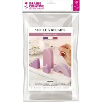 GC Plastic Kaarsen Mal Geometrisch 4 stuks (	140812)