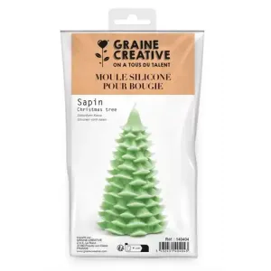 GC Siliconen Kaarsen Mal Kerstboom Groot 9x15,2 cm (140404)