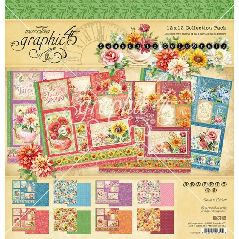 Graphic 45 Season to Celebrate 12x12 Inch Collection Pack (4502953)