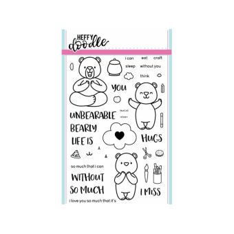 Heffy Doodle Unbearable Without You Clear Stamps (HFD0003) 