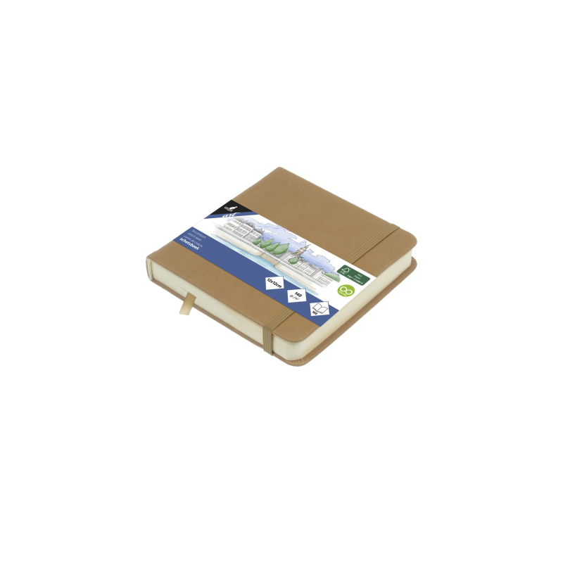 Kangaro Schetsboek 12x12cm Taupe (K-861206)