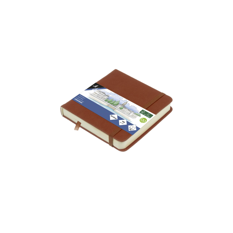 Kangaro Schetsboek 12x12cm Cognac (K-861207)