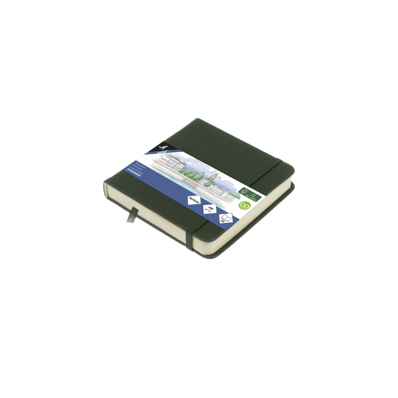 Kangaro Schetsboek 12x12cm Forest green (K-861208)