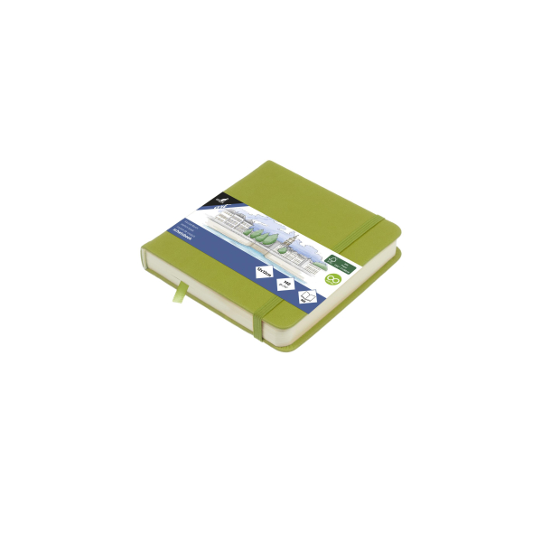 Kangaro Schetsboek 12x12cm Lime green (K-861209)