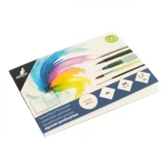 Kangaro Postkaarten  blok 15 vel 300 grams aquarelpapier, A6, blanco postkaarten (K-5370)
