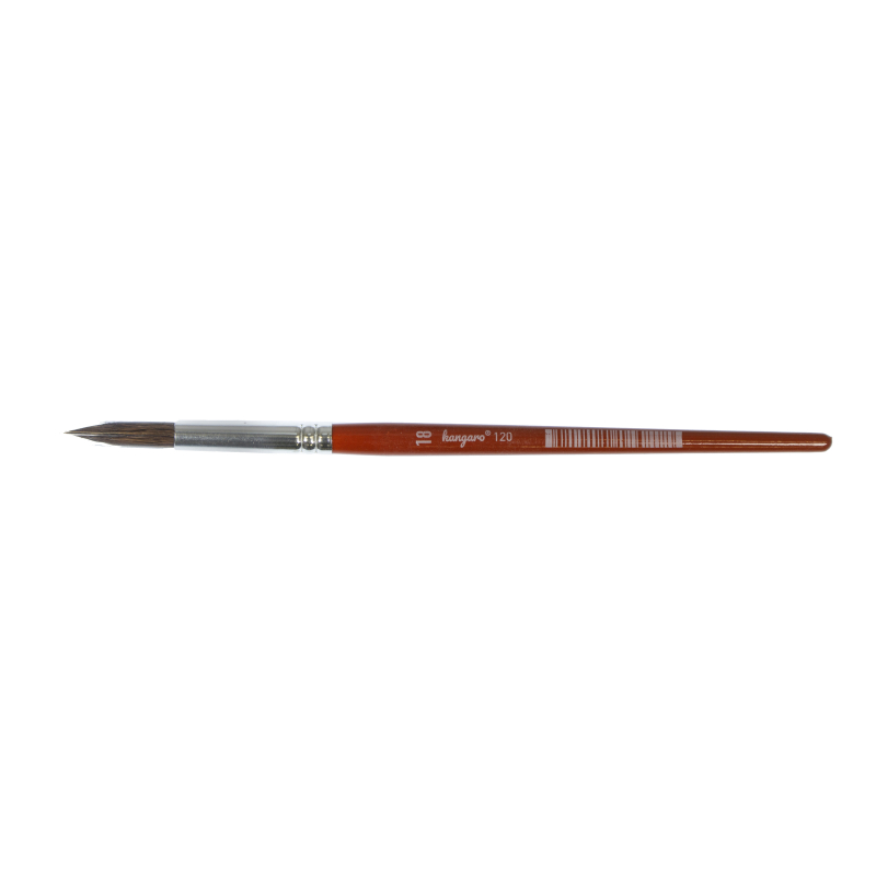 Kangaro geitenhaar penseel - Serie 120 rond Nr. 18 (K-842018)