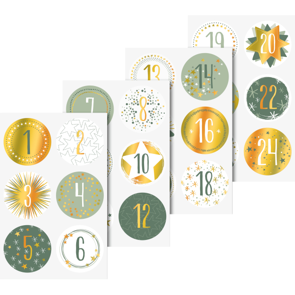 Heyda Adventsnummers stickers (20-3780822)