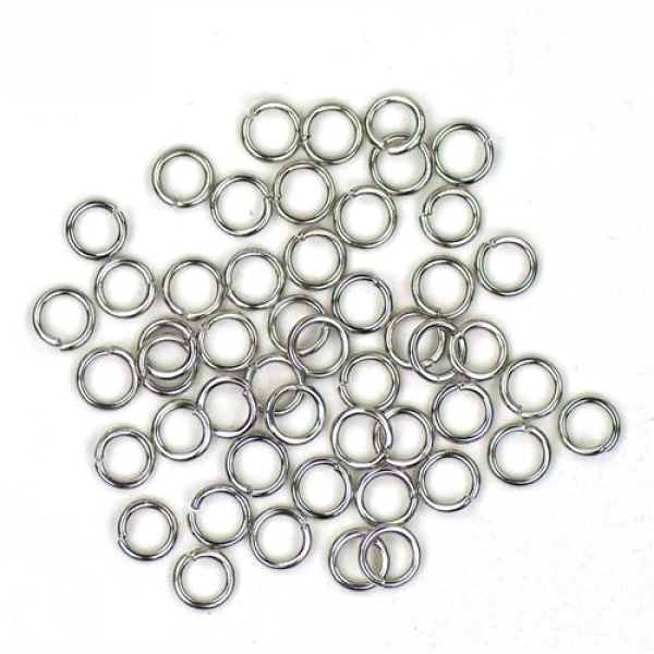 Kumihimo 045.1005 Ringen platinum - 25 stuks (045.1005)