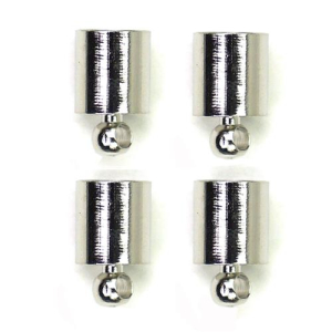 Kumihimo 045.1012 Eindkap sluiting platinum 5mm - 6 stuks (045.1012)