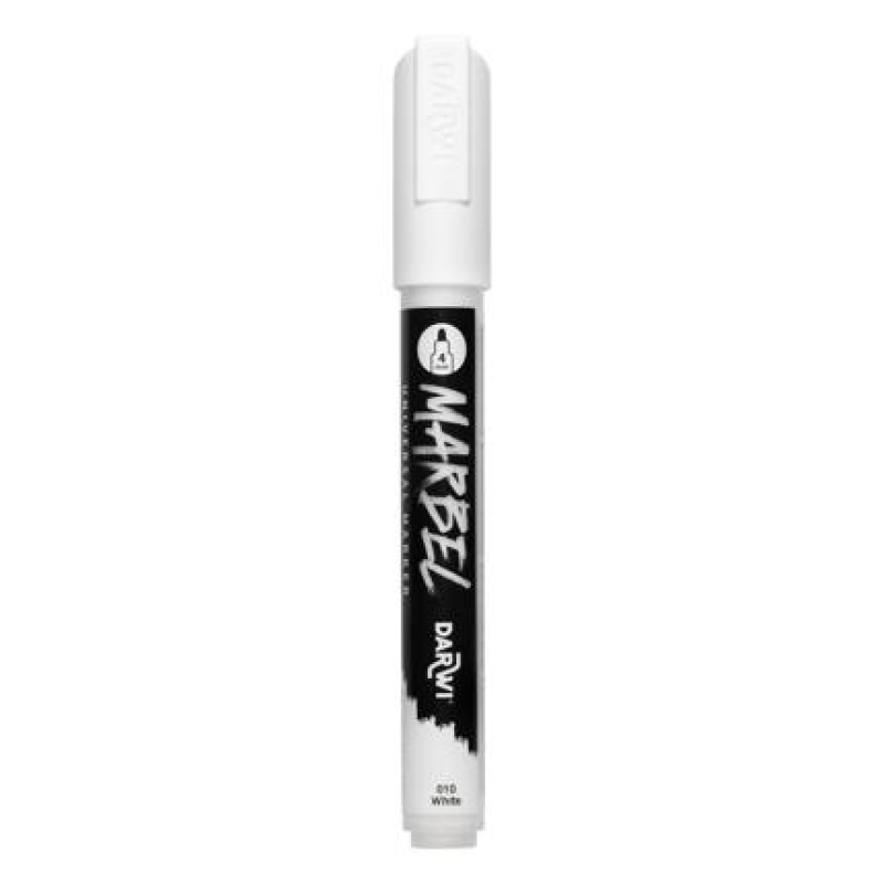 Marbel Universele marker met medium ronde punt 4mm - Wit (DA0226004010C)