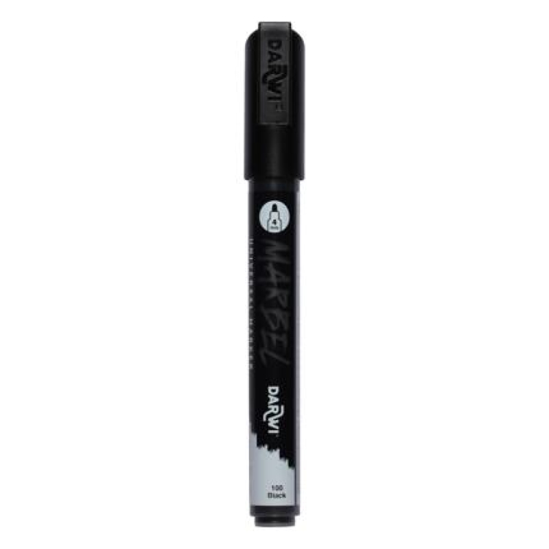 Marbel Universele marker met medium ronde punt 4mm - Zwart (DA0226004100C)