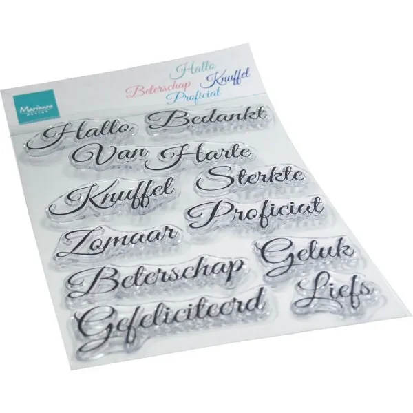 Marianne Design  Clear Stamps Elegante Wensen (CS1157)