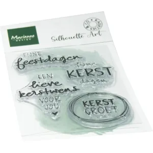 Marianne Design Clear Stamps Kerstwensen by Kaertjes & Co (CS1182)
