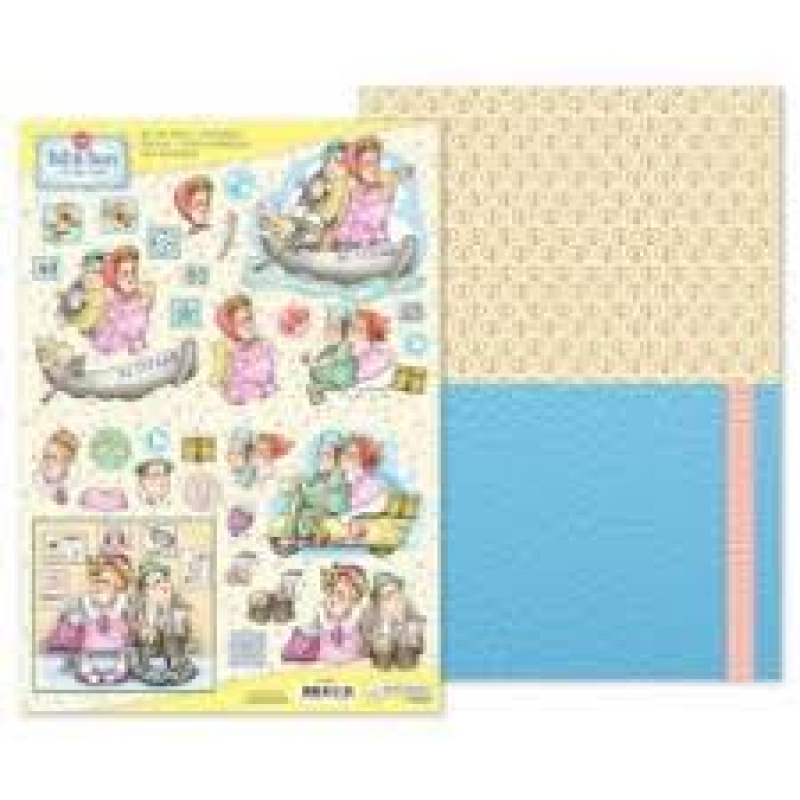 Marij Rahder Bill & Betty 3D Die Cut Sheet &amp;amp; Potpourri Sheet (9.0065)