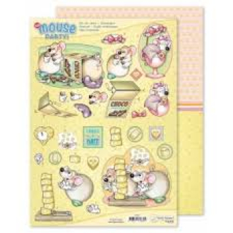 Marij Rahder Mouse Party! 3D Die Cut Sheet & Potpourri Sheet (9.0063)