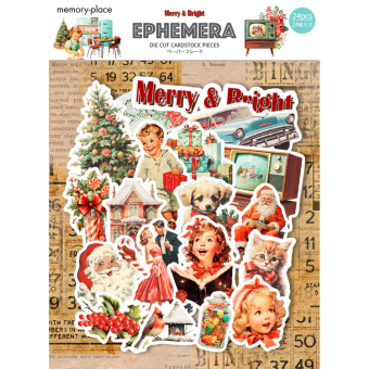 Memory Place Merry & Bright Ephemera (MP-61445)