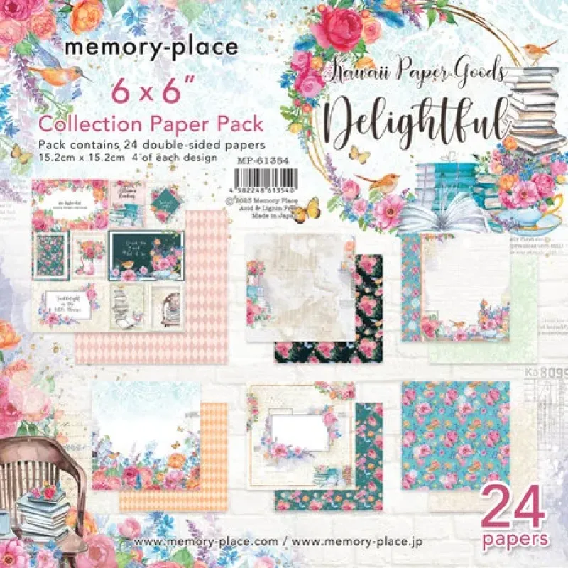 Memory Place Kawaii Paper Goods Delightful 6x6 Inch Paper Pack (MP-61354)