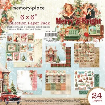 Memory Place Merry & Bright 6x6 Inch Paper Pack (MP-61443)