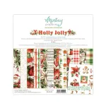 Mintay Holly Jolly 8x8 Inch Scrapbooking Paper Pad (MT-HOL-08)