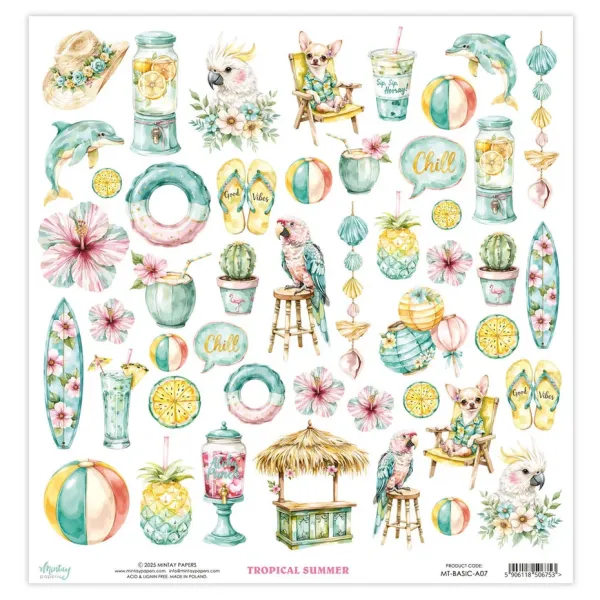 Mintay Basic 12x12 Inch Elements Tropical Summer (MT-BASIC-A07)