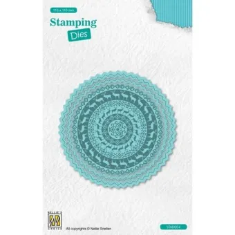 Nellie Snellen Stamping Dies Round Reindeer (STAD004)